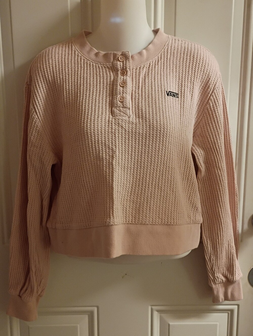 Vans Women's Size XS Pastel Pink Long Sleeve Top